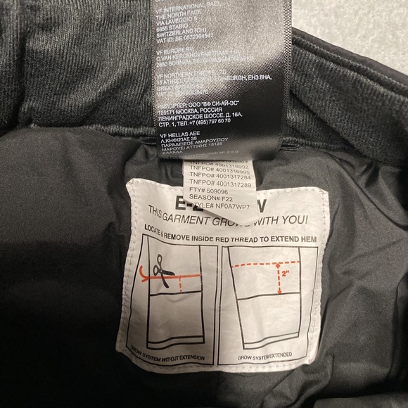 The North Face Freedom Insulated Pants Boys Medium Black Youth Snow Ski Dryvent - Picture 5 of 9